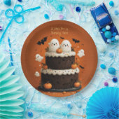 かわいいハロウィンのおばけ あの子は2歳  ペーパープレート (パーティー)