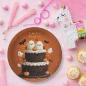 かわいいハロウィンのおばけ あの子は2歳  ペーパープレート (パーティー)