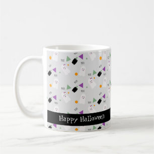 かわいいハロウィンのおばけ カラフル コンフェティ コーヒーマグカップ