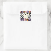 かわいいハロウィンのおばけ スクエアシール (バッグ)