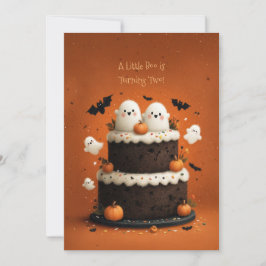 かわいいハロウィンのおばけ A Little Boo 招待状