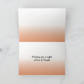 かわいいハロウィンのお菓子を入れるトリックオアトリートバッグ カード (内部)