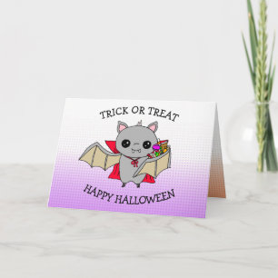 かわいいハロウィンのお菓子入れトリックオアトリートバッグ カード
