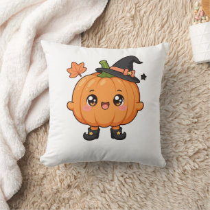 かわいいハロウィンのかぼちゃのイラスト -  クッション