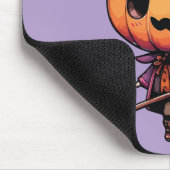かわいいハロウィンのかぼちゃ魔女 マウスパッド (コーナー)