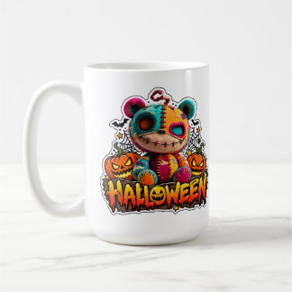 🎃🧸 かわいいハロウィンのぬいぐるみモンスターのマグカップ 👻☕ コーヒーマグカップ