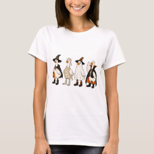 かわいいハロウィンのアヒルのコスチュームパーティー Tシャツ