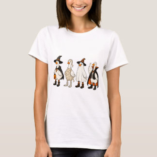 かわいいハロウィンのアヒルのコスチュームパーティー Tシャツ