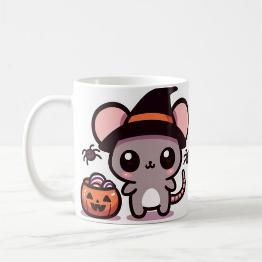 かわいいハロウィンのイラスト コーヒーマグカップ (左)