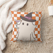 かわいいハロウィンのウェーブ背景 クッション (ブランケット)
