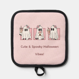 かわいいハロウィンのオーブンミトと鍋敷きセット 鍋敷き