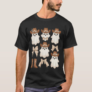 かわいいハロウィンのカウボーイの幽霊 Tシャツ