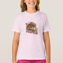 かわいいハロウィンのカボチャのシャツ、男女兼用 Tシャツ