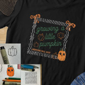 かわいいハロウィンのカボチャの妊娠発表 トライブレンドTシャツ