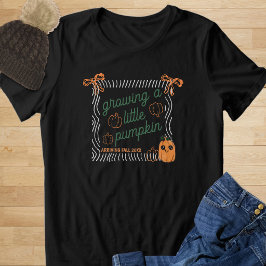 かわいいハロウィンのカボチャの妊娠発表 トライブレンドTシャツ