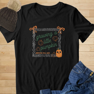 かわいいハロウィンのカボチャの妊娠発表 トライブレンドTシャツ