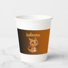 かわいいハロウィンのカボチャドラゴン紙コップ 紙コップ
