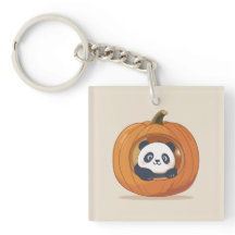 かわいいハロウィンのカボチャパンダ