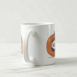 かわいいハロウィンのカボチャパンダ コーヒーマグカップ