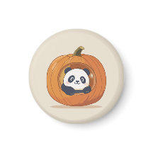 かわいいハロウィンのカボチャパンダ