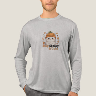 かわいいハロウィンのカボチャ帽子をかぶった猫Tシャツ トライブレンドTシャツ