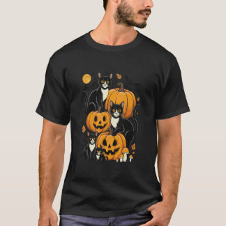 かわいいハロウィンのカボチャ猫 - かわいいハロウィン子猫 Tシャツ