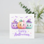 かわいいハロウィンのカボチャ カード (スタンド正面)
