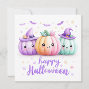かわいいハロウィンのカボチャ カード