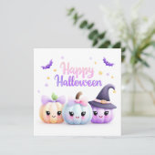 かわいいハロウィンのカボチャ カード (スタンド正面)