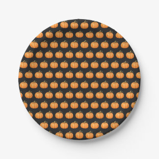 かわいいハロウィンのカボチャ ペーパープレート