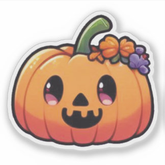 かわいいハロウィンのカボチャ - 可愛いジャックオーランタン シール