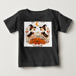 かわいいハロウィンのガチョウの魔女の帽子 ベビーTシャツ