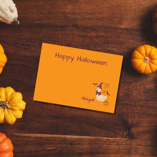 かわいいハロウィンのガチョウ ポストイット