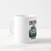 かわいいハロウィンのクモのダジャレ コーヒーマグカップ (正面左)