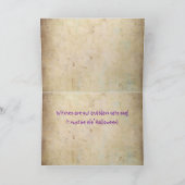 かわいいハロウィンのグリーティングカード カード (内部)