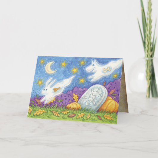 かわいいハロウィンのグリーティングカード カード (正面)