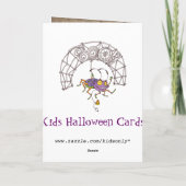 かわいいハロウィンのグリーティングカード カード (裏面)