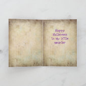 かわいいハロウィンのグリーティングカード カード (内部)