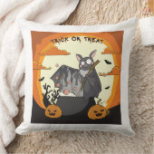 かわいいハロウィンのコウモリパーティー クッション (ブランケット)