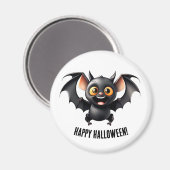 かわいいハロウィンのコウモリマグネット マグネット (正面/裏面)