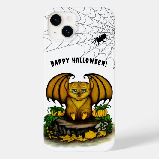 かわいいハロウィンのコウモリ Case-Mate iPhoneケース (裏面)