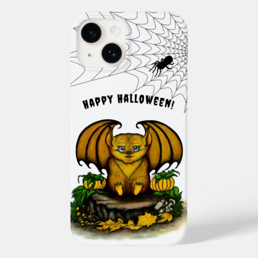 かわいいハロウィンのコウモリ Case-Mate iPhoneケース (裏面)