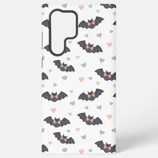かわいいハロウィンのコウモリ SAMSUNG GALAXYケース (裏面)