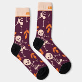 かわいいハロウィンのスケルトン ソックス (右)