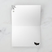 かわいいハロウィンのテーマの感謝カード サンキューカード (内部)