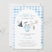 かわいいハロウィンのベイビーシャワー リトル ブー 招待状 (正面)