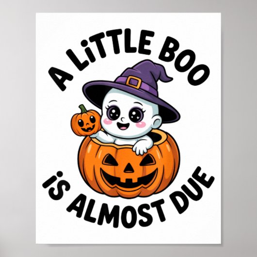 かわいいハロウィンのマタニティブルマあと少し ポスター (正面)