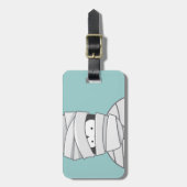 かわいいハロウィンのミイラのPersonalizableの荷物のラベル ラゲッジタグ (正面縦)