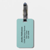 かわいいハロウィンのミイラのPersonalizableの荷物のラベル ラゲッジタグ (裏面縦)