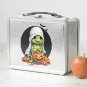 かわいいハロウィンの亀の幽霊とキャンディ (7) メタルランチボックス (インサイチュ)